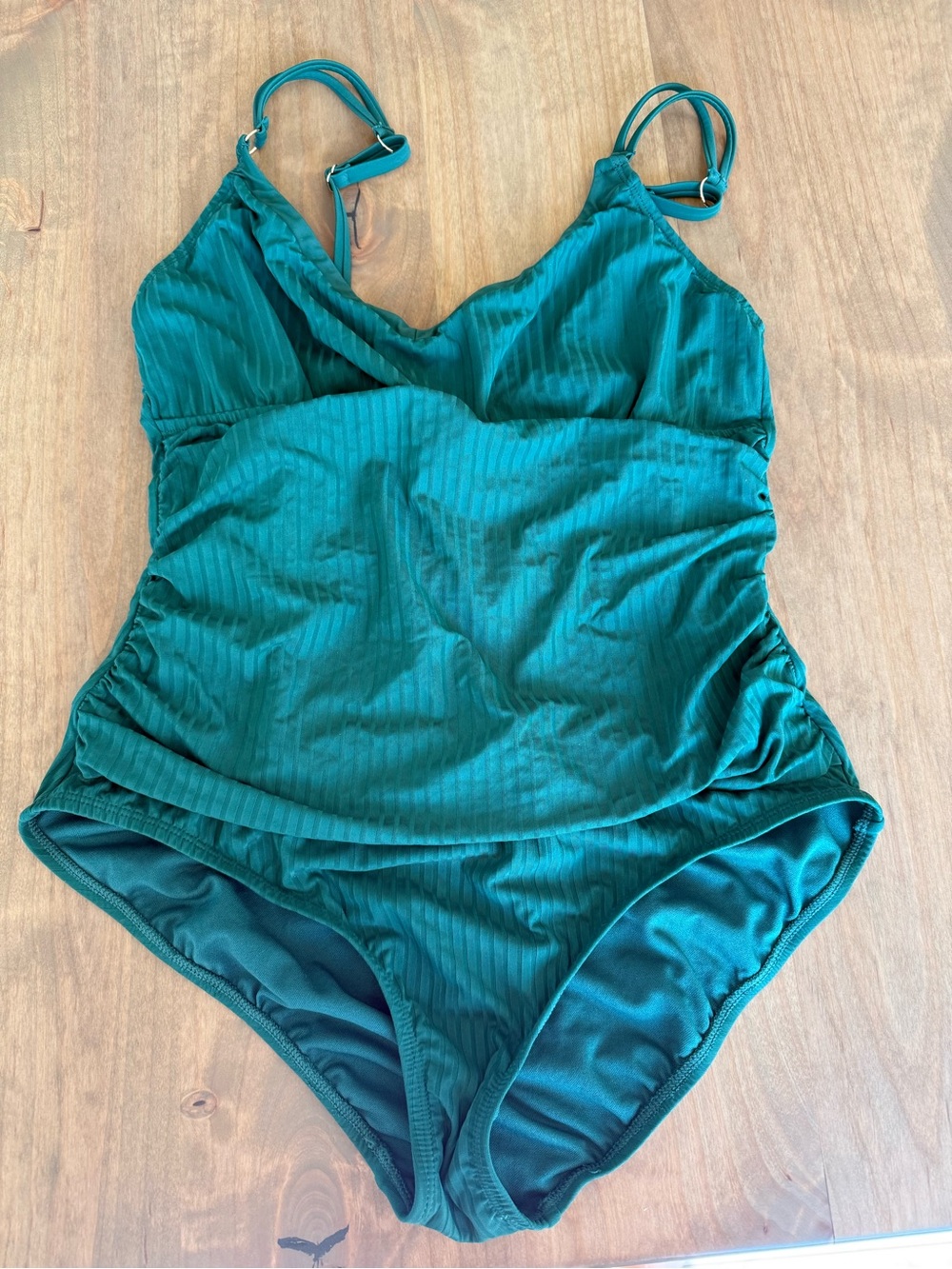 Womens Teal One-Piece Swimsuit - Adjustable Straps